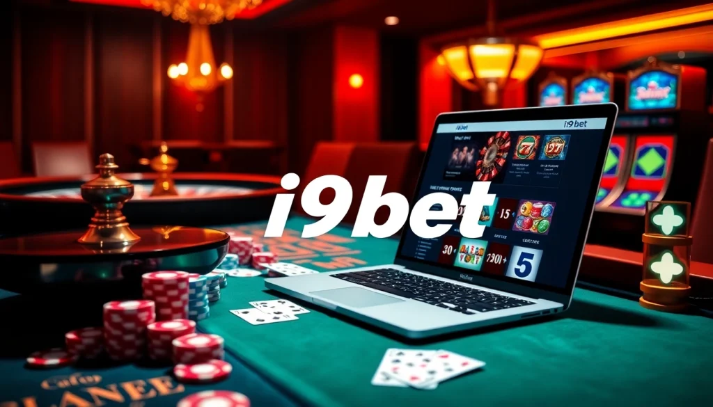 Experience the thrill of live betting with i9bet's engaging online casino setup.