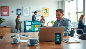 Learn What is a CRM for WhatsApp with a professional workspace illustration showing a CRM interface.