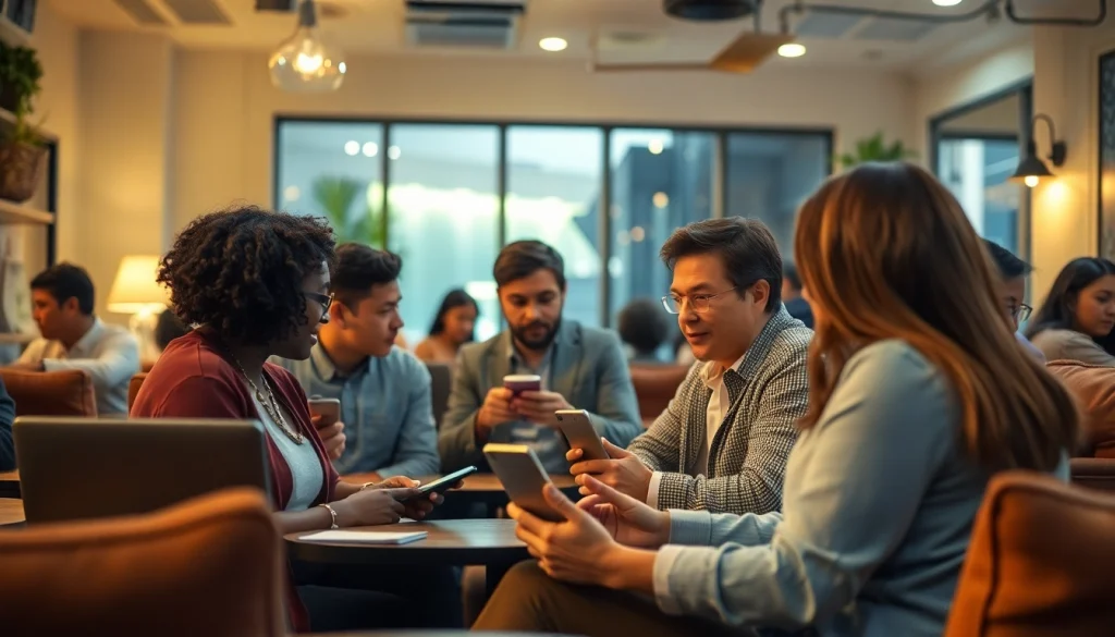 Engaging in Anonymous Conversations in a cozy coffee shop setting.