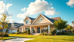 Showcasing a modern home in real estate to emphasize community living and property appeal.