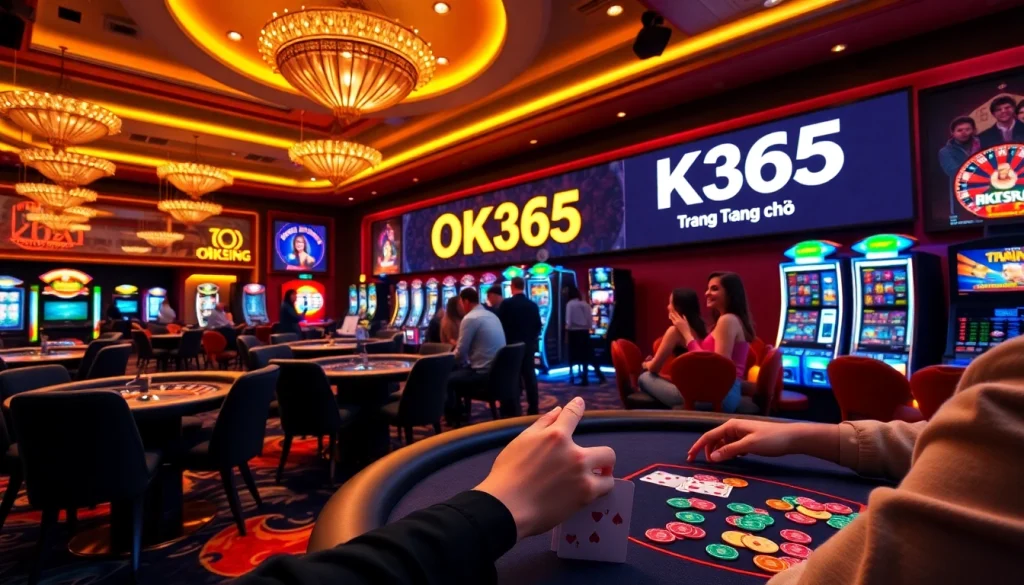 Experience the excitement at OK365 Trang chủ with players winning at tables and machines.