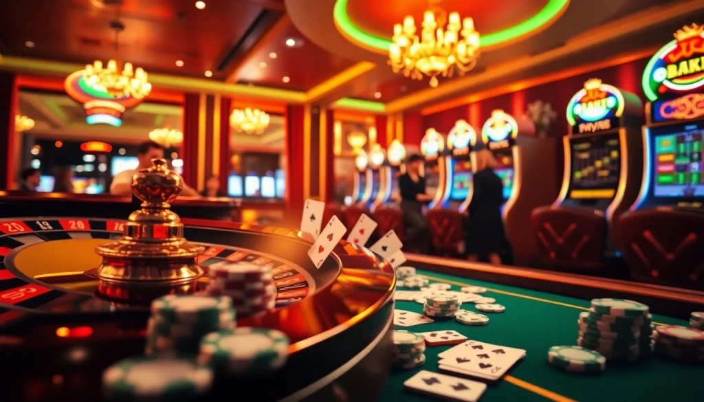 Engage in thrilling gameplay at nhà cái luck8 with an immersive online casino scene full of exciting games.