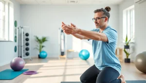 Engaging session at a north side edmonton physiotherapy clinic showcasing personalized care.