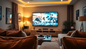 Watch films on https://bandarlayarkaca21.com from the comfort of your stylish living room.