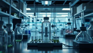 The lab with synthetic cannabinoid WIN55 illustrates advanced research on win55's effects and applications.