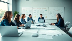 Optimize your website with professional SEO strategies during a team meeting.