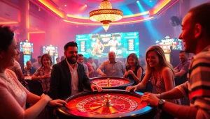 Aposte com confiança na BetdaSorte em um ambiente de cassino vibrante e envolvente.