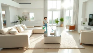 Experience luxurious villa deep cleaning services Dubai with expert attention to detail in a modern interior.