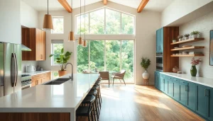 Showcase of home renovation kitchen design featuring modern appliances and inviting atmosphere.