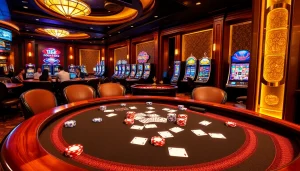 Players enjoying the thrill of F168 casino games at a luxury poker table.