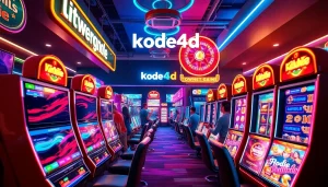 Kode4d online gaming scene with players enjoying vibrant slot machine experiences.