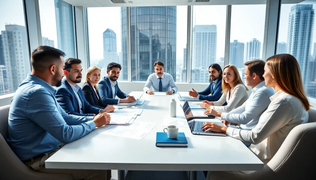 Team engaging in a strategic discussion about cror certification benefits and steps.