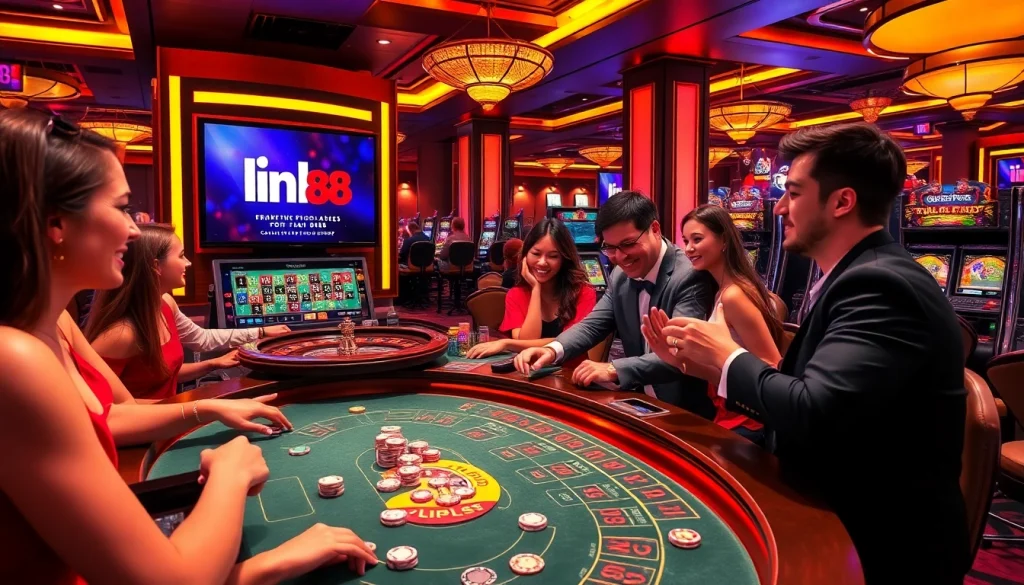 Experience the excitement of winnings with link rr88 at a luxurious casino featuring poker and roulette.
