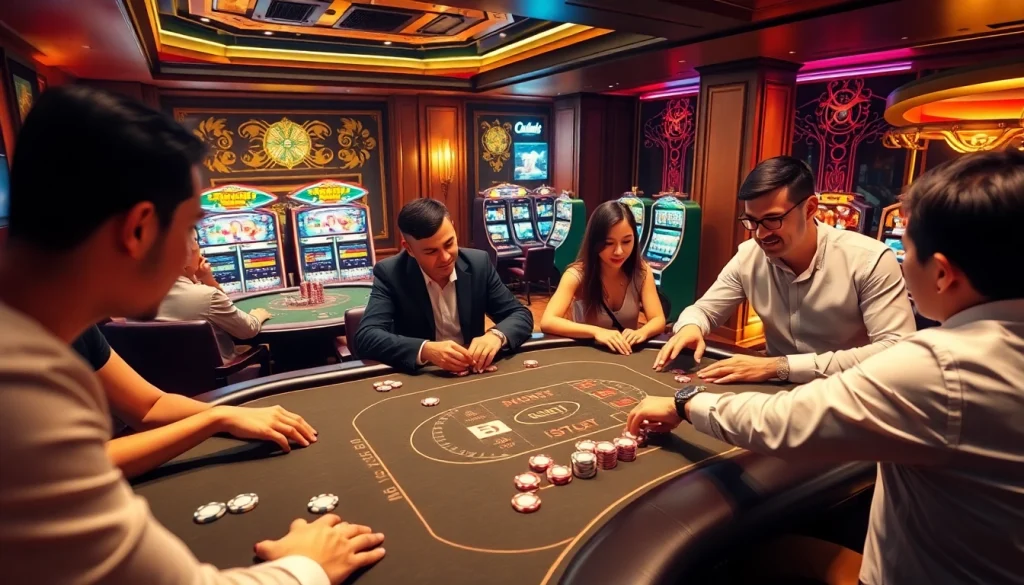 Experience the thrill of online gambling on https://socolive2.cv/ with vibrant casino tables and competitive atmosphere.