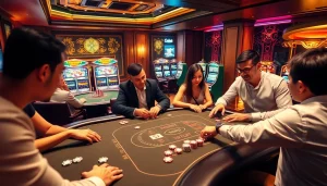 Experience the thrill of online gambling on https://socolive2.cv/ with vibrant casino tables and competitive atmosphere.