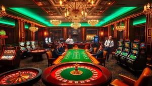An exclusive poker game featuring the hidden wiki official at a luxurious casino table.