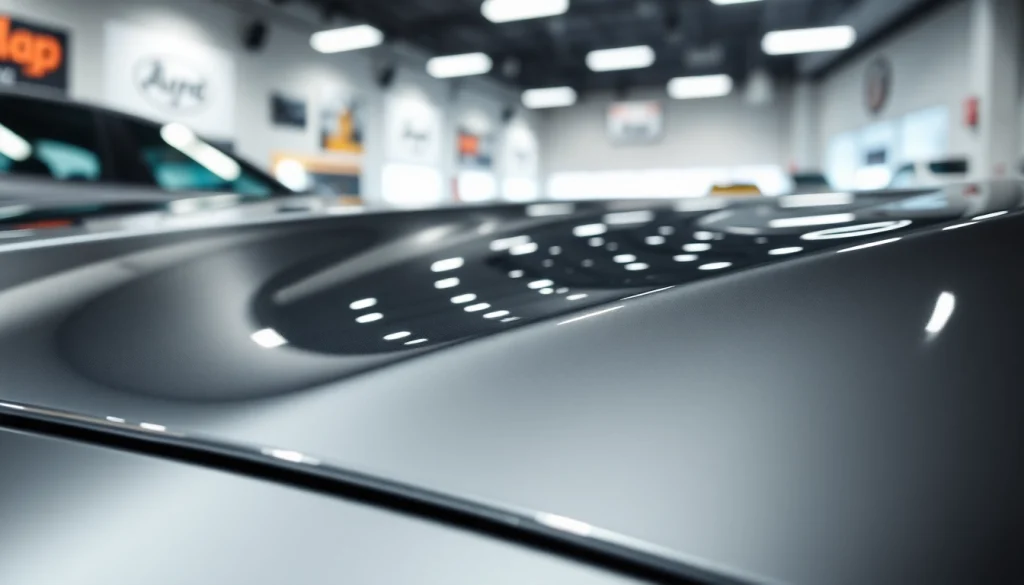 Protection against scratches with paint protection film near me on a modern vehicle.