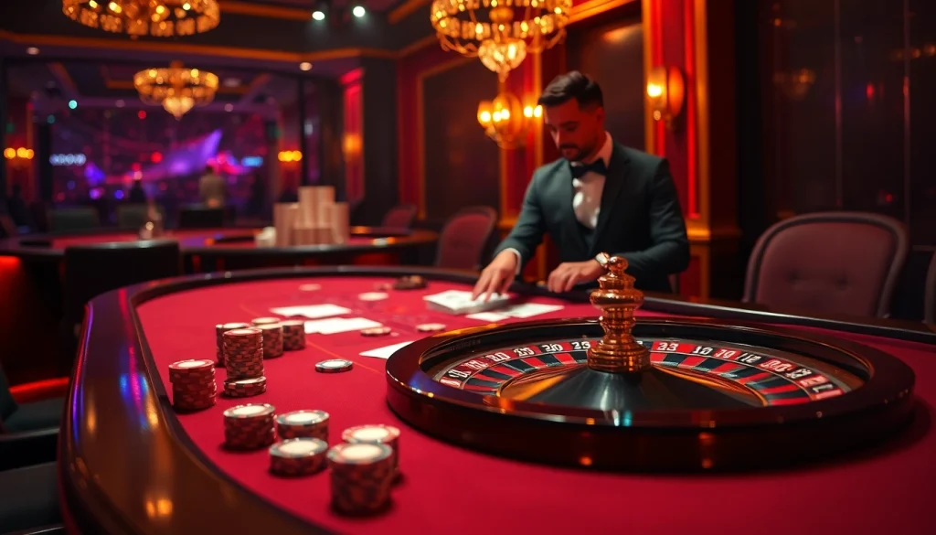 Betting enthusiasts enjoying the hidden wiki dark web casino experience at an elegant table.