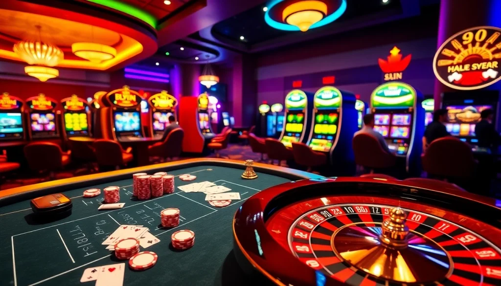 Experience thrilling betting action at KKWIN, featuring poker chips and digital game interfaces.