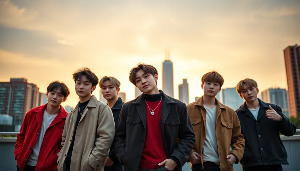 Engaging portrait featuring the bts members showcasing their vibrant personalities and unique styles.
