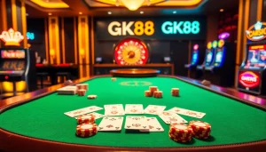 Experience thrilling poker action at the GK88 casino with vibrant gameplay and engaging atmosphere.