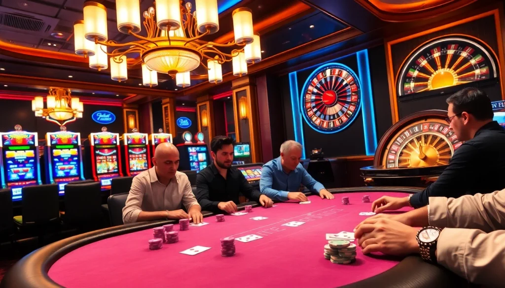 Gambling excitement at s88vip with luxurious casino tables and vibrant poker chips.