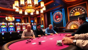 Gambling excitement at s88vip with luxurious casino tables and vibrant poker chips.