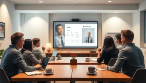 画面に bizmates 料金を表示するダイナミックなオンライン英語教室。学習者のエンゲージメントを促進します。