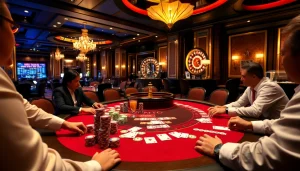 Experience the thrill of gambling with Vaoluoi tv live poker action in a luxurious casino setting.