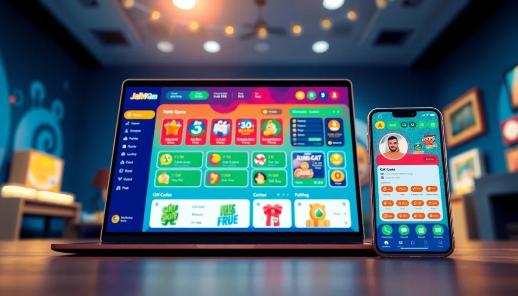 Engaging interface of jalwa games showcasing colorful dashboard and lottery section.
