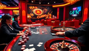 Experience the excitement of high-stakes gambling at https://ev882.sa.com/ with colorful chips and elegant casino decor.