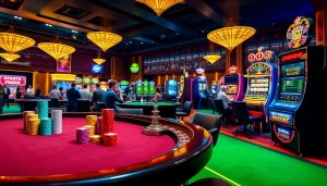 Experience vibrant gaming at https://urr88.com/ with lively casino tables and players in action.