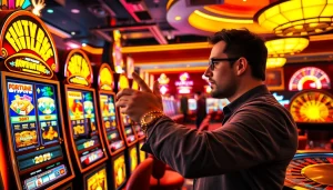 Rasakan sensasi slot depo 5k dengan suasana kasino yang hidup dan para penjudi yang antusias.