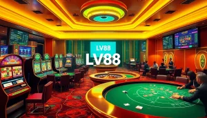 Players enjoying various games at LV88, showcasing a vibrant online casino experience.