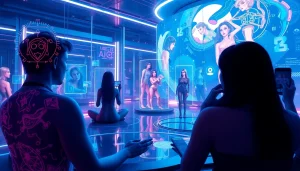 Engaging NSFW AI chatbots in a vibrant digital environment with modern technology.