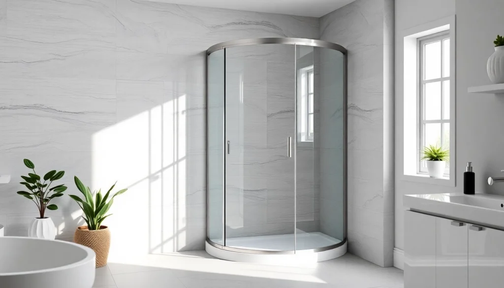 Die sonni Duschkabine 80x80 strahlt Eleganz in einem modernen Badezimmer aus.