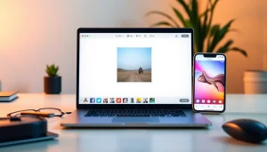 Turn image into square with a modern photo editing tool interface on a laptop.