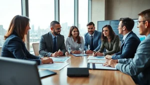 Engaged team collaboration discussing competitive intelligence faqs in a modern office setting.