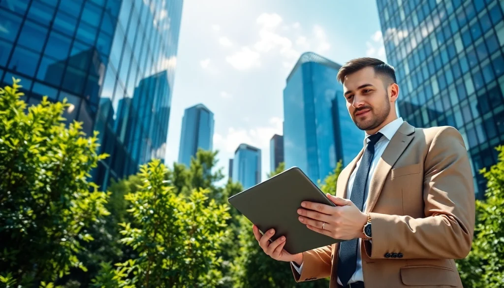 Showcase of a luxembourg holding company headquarters with modern architecture, emphasizing professionalism.